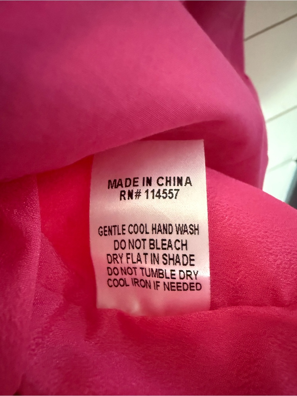 THML Bright Pink Smocked Ruffle Neck Dress - Picture 5 of 6
